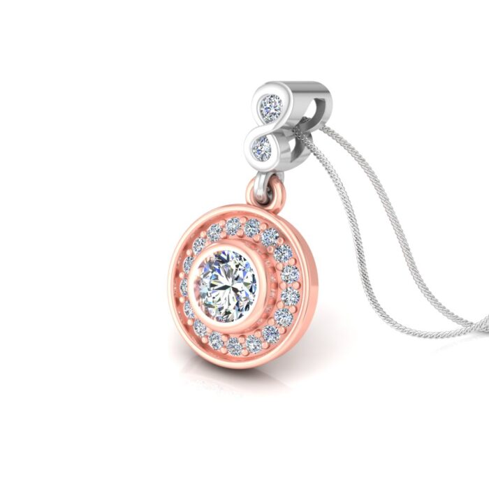 Round Diamond Pendant / Locket 3D CAD free File - Image 2