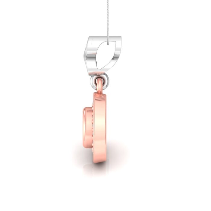 Round Diamond Pendant / Locket 3D CAD free File - Image 4