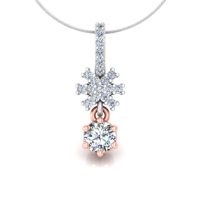 Diamond Flower shape Locket/Pendant 3D CAD printable file - Image 2