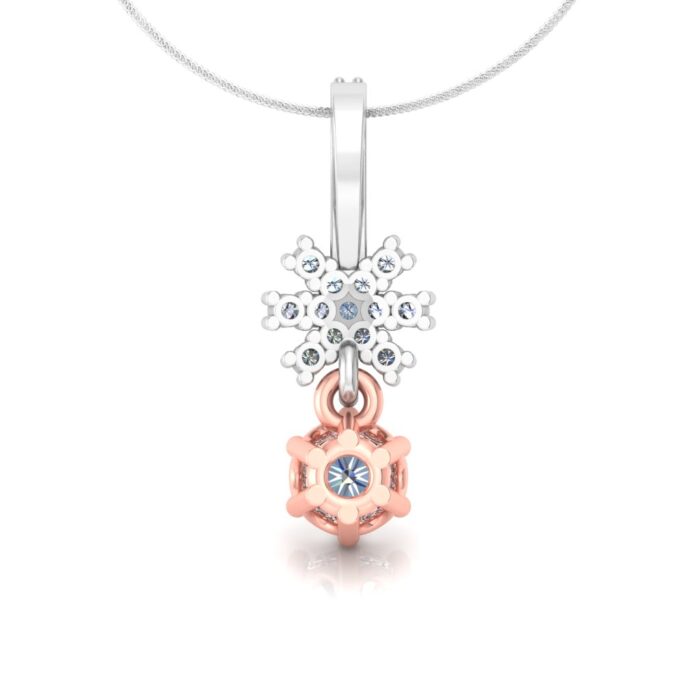 Diamond Flower shape Locket/Pendant 3D CAD printable file - Image 3