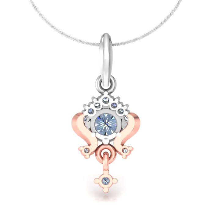 Elegant Diamond Pendant/Locket 3D CAD free Design - Image 3