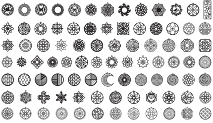 Beautiful Round Designs for Necklaces and Earrings