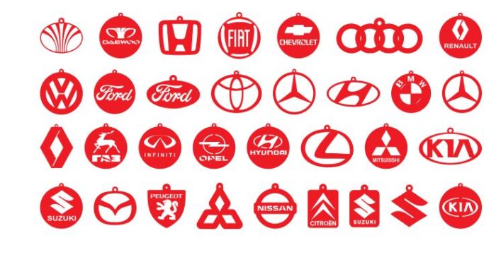 Car Famous Logos for Necklace & Keychains - Image 2