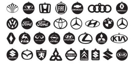 Car Famous Logos for Necklace & Keychains
