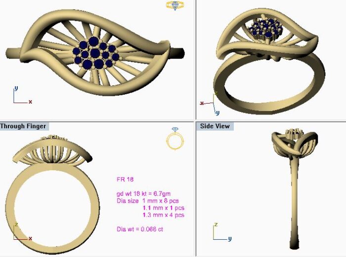 Evil Eye CAD Ring Design free - Image 5