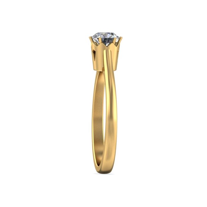 Solitaire Wedding Engagement Ring 3D Print Model - Image 4
