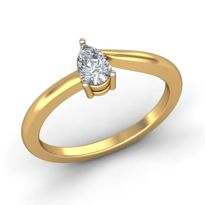 Solitaire Wedding Engagement Ring Free 3D model - Image 5