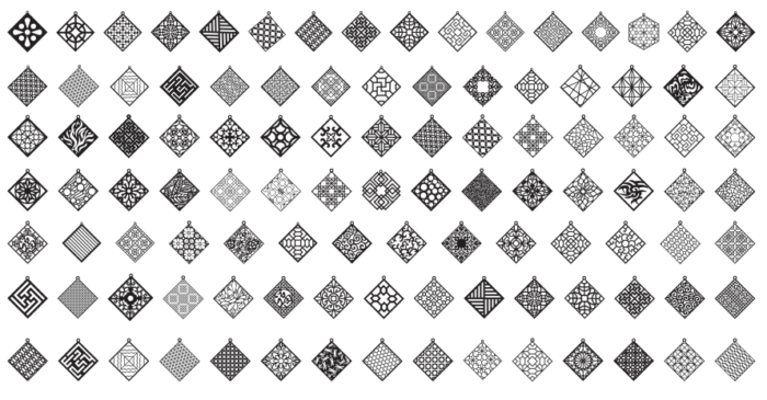 Square Shape Earing and Pendants