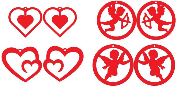 Valentines Heart Shape designs For Laser Cut - Image 2
