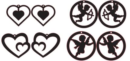 Valentines Heart Shape designs For Laser Cut