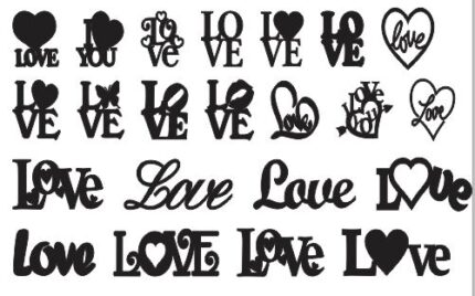 Love Style Vector Free Designs