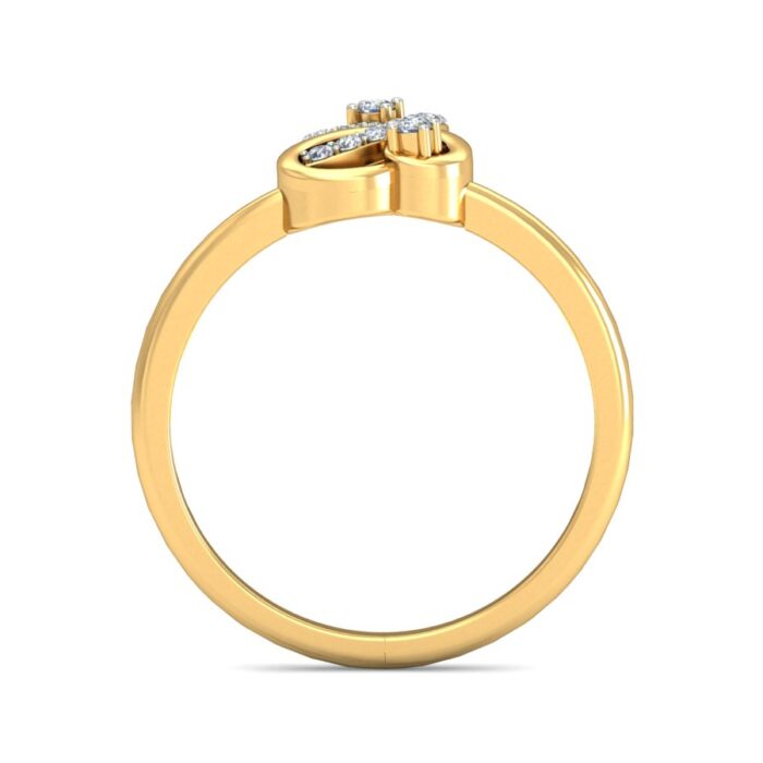 Exquisite Gold  Diamond Ring - Free CAD Jewelry Rendered Design - Image 6