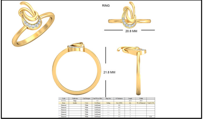 Free Diamond Wedding Ring 3D CAD & STL Files Download - Image 4
