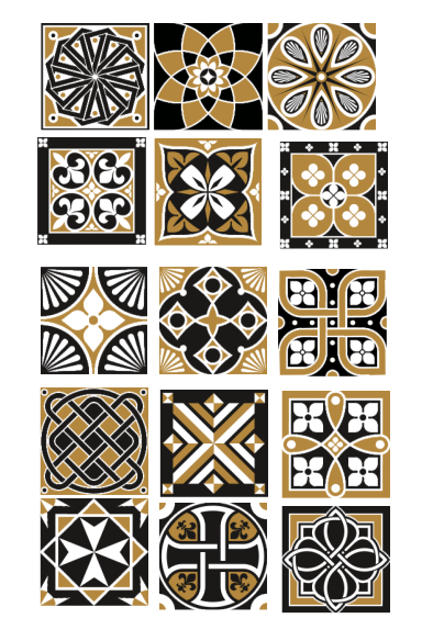 Free Vintage Decorative Ornaments Vector | 15 Tile Pattern Designs for Laser Cutting & Printing (CDR, SVG, DXF)