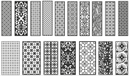 Laser Cut Free CDR Vector Panel Designs  | Decorative Wall & Screen Panels